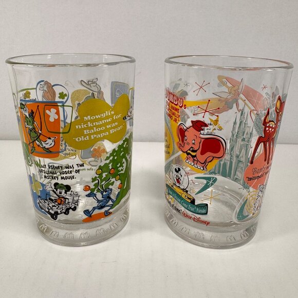 2 Vintage McDonalds Walt Disney World 100 Years Of Magic Cups Goofy Dumbo - Picture 3 of 6